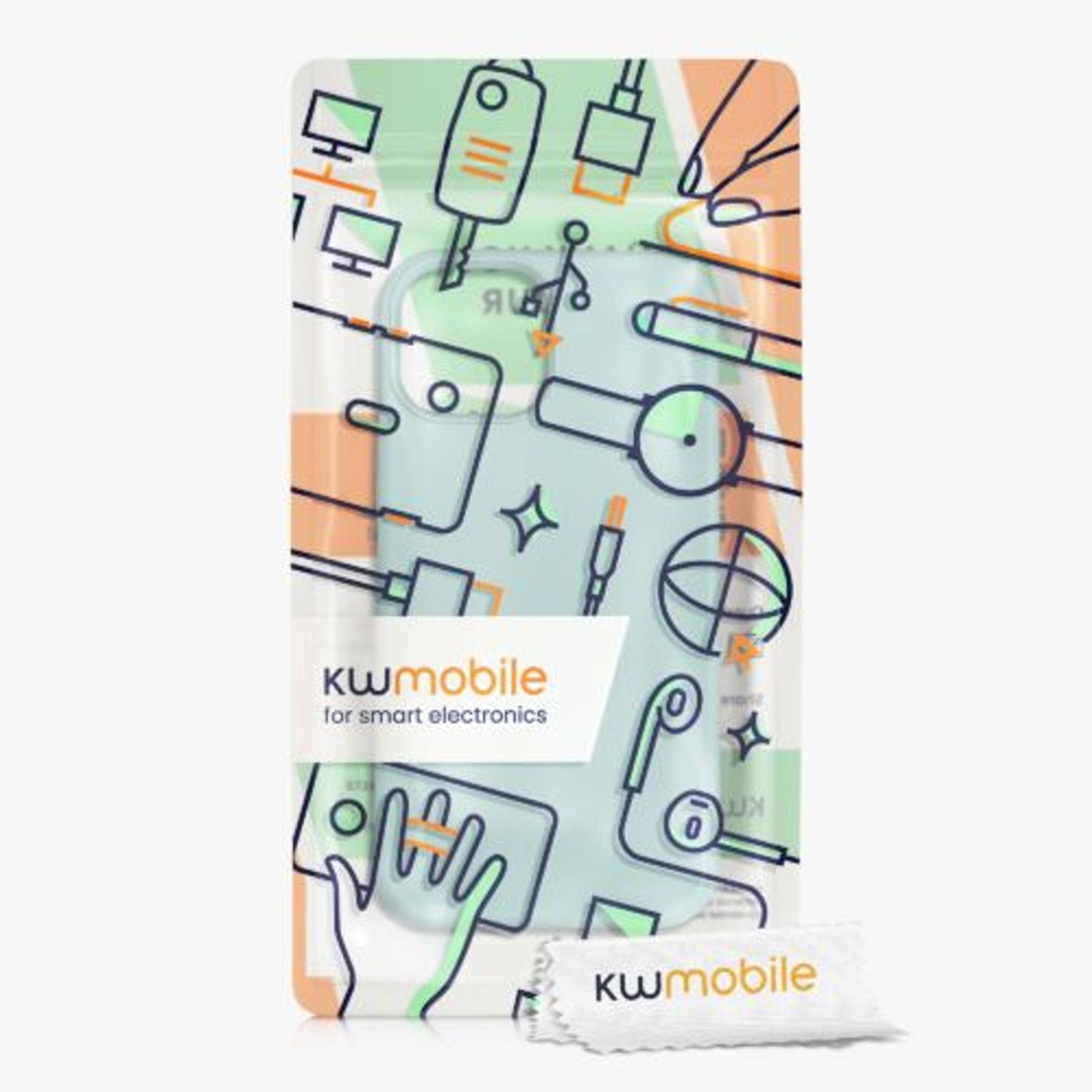 Husa pentru Apple iPhone 13 Mini, Silicon, Verde, 55877.71, Kwmobile fotografia produsului View 8 L