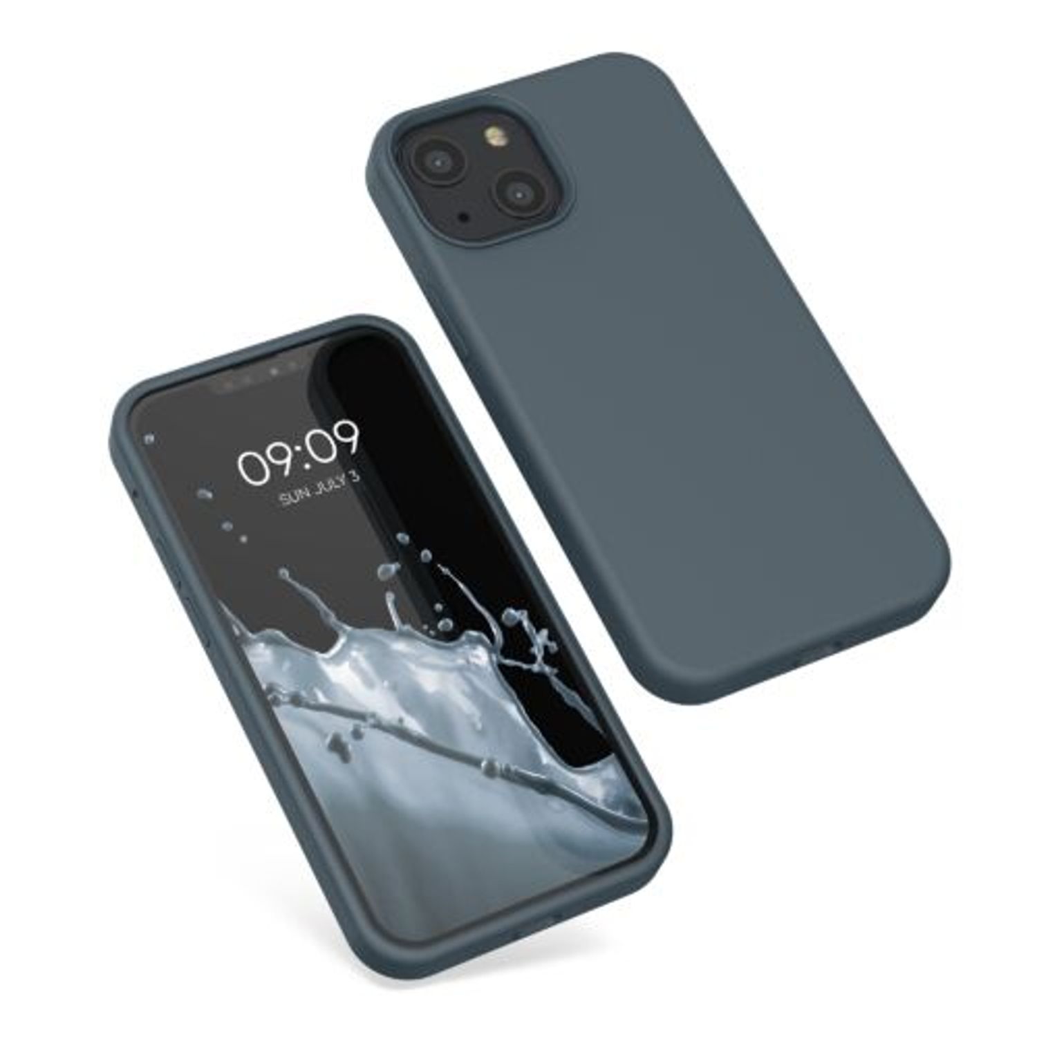 Husa pentru Apple iPhone 13 Mini, Silicon, Verde, 55877.202, Kwmobile fotografia produsului View 2 L