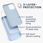 Husa pentru iPhone 12/iPhone 12 Pro, Silicon, Albastru, 52641.58 fotografia produsului View 6 S