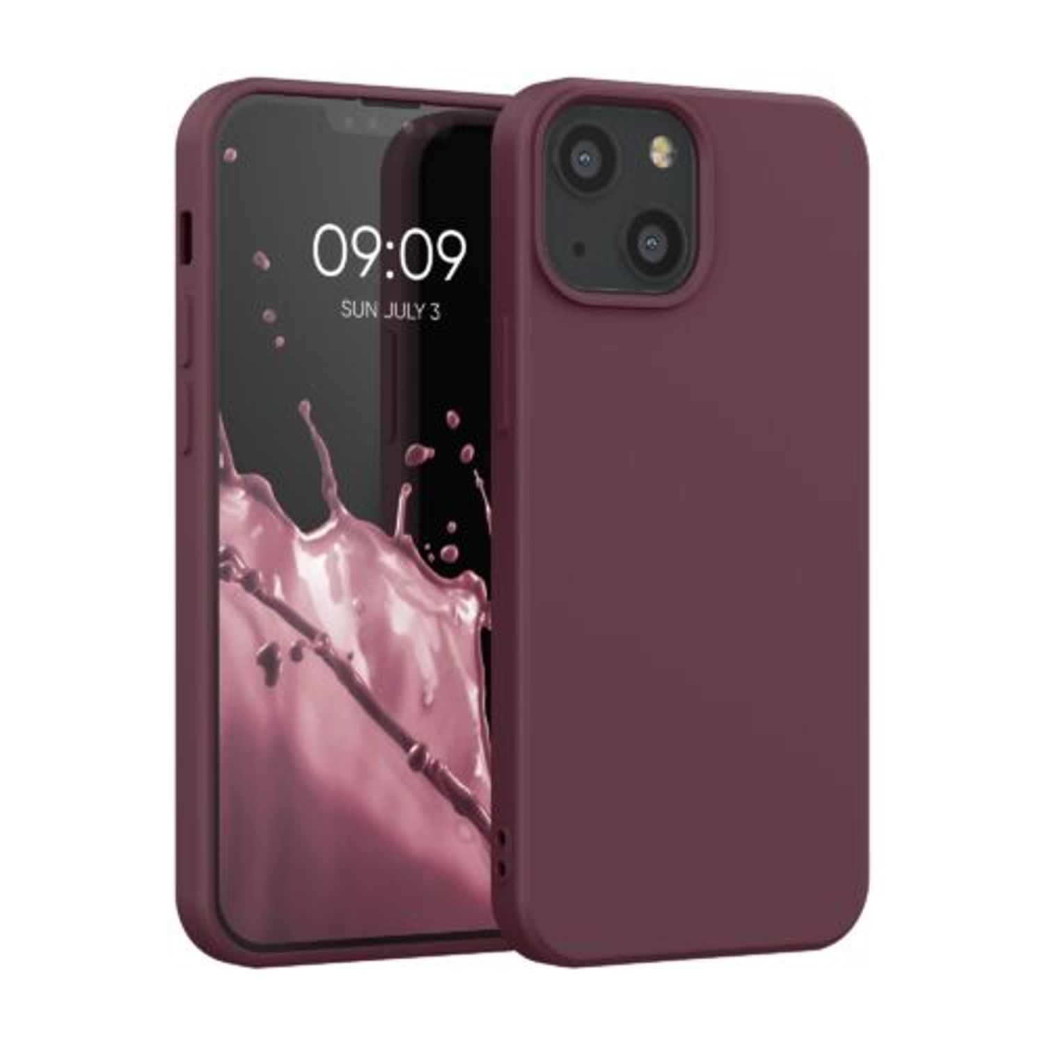 Husa pentru Apple iPhone 13 Mini, Silicon, Violet, 55931.190, Kwmobile fotografia produsului