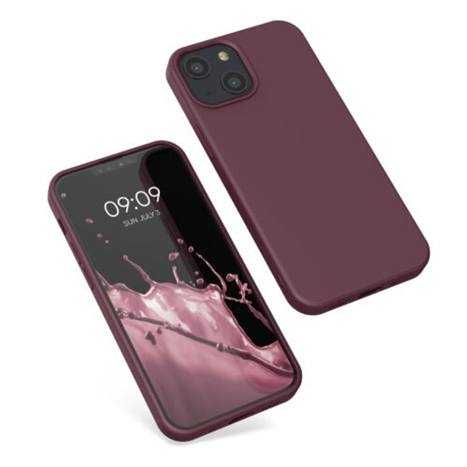 Husa pentru Apple iPhone 13 Mini, Silicon, Violet, 55931.190, Kwmobile fotografia produsului View 2 L