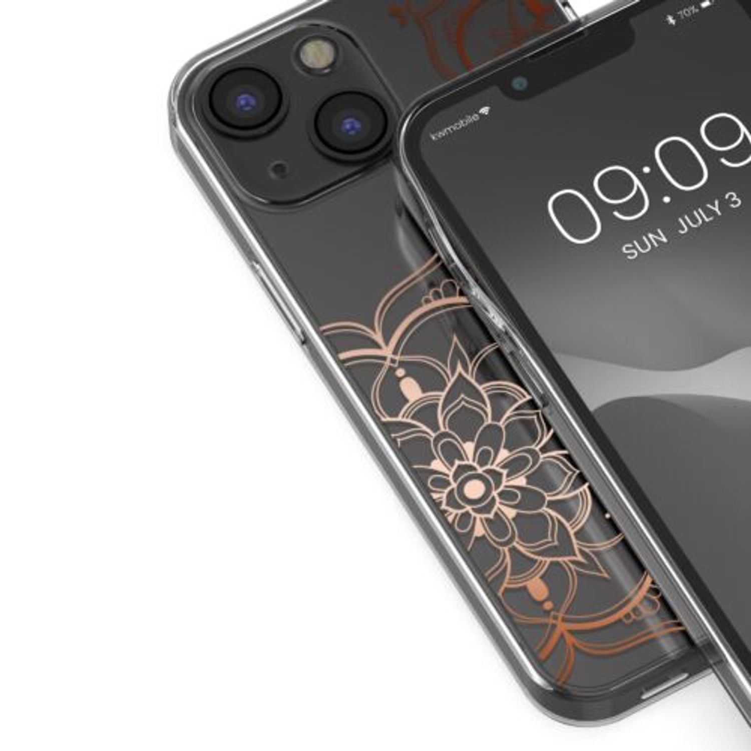 Husa pentru Apple iPhone 13 Mini, Silicon, Transparent, 57142.01, Kwmobile fotografia produsului View 7 L