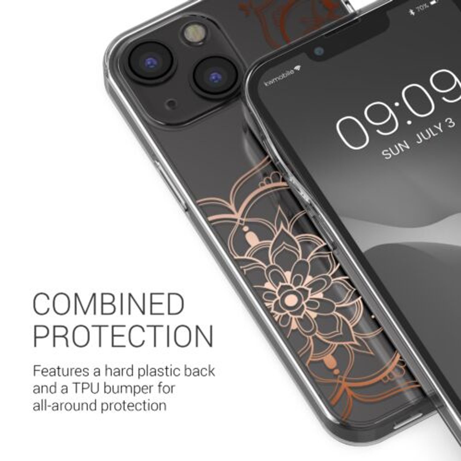 Husa pentru Apple iPhone 13 Mini, Silicon, Transparent, 57142.01, Kwmobile fotografia produsului View 3 L
