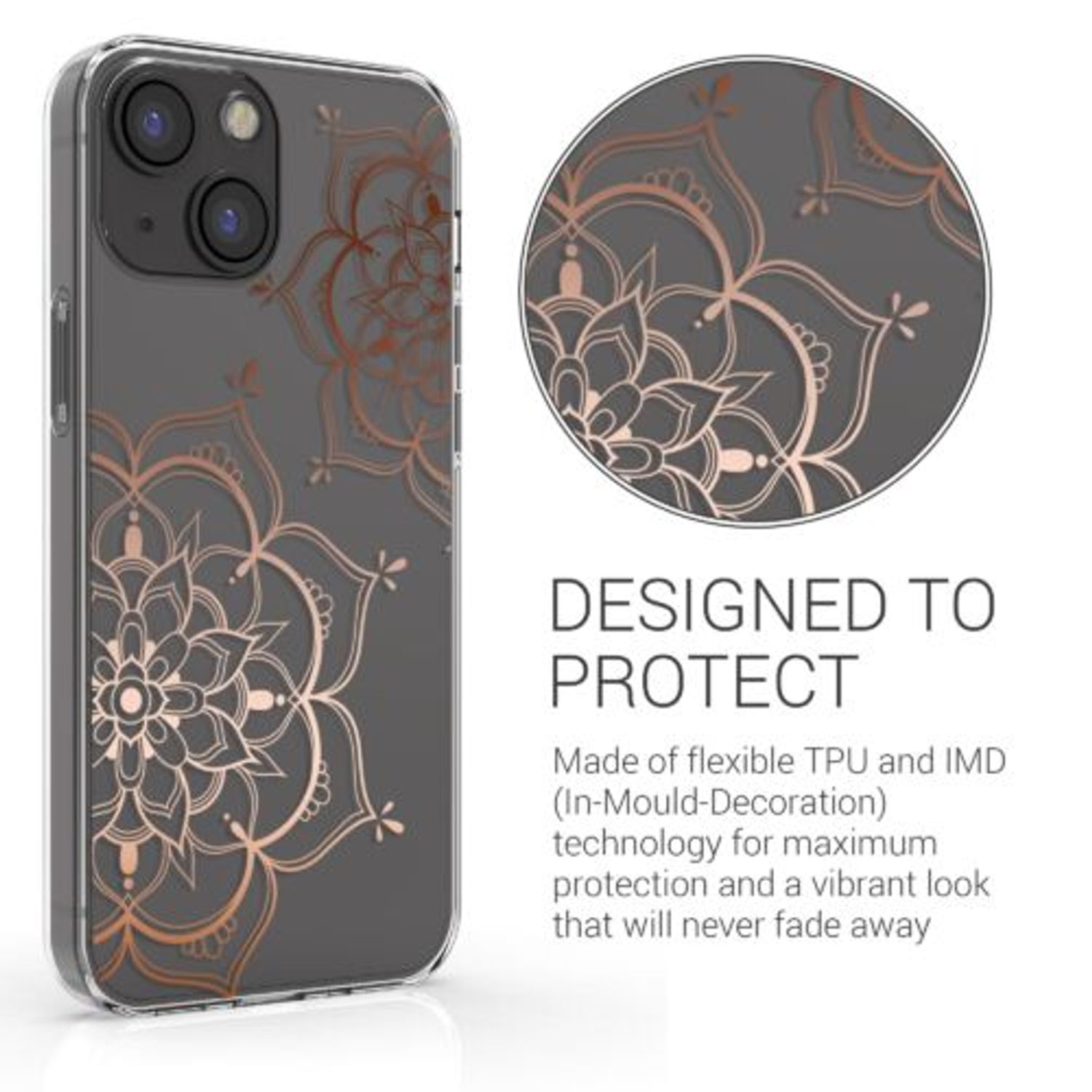 Husa pentru Apple iPhone 13 Mini, Silicon, Transparent, 57142.01, Kwmobile fotografia produsului View 5 L