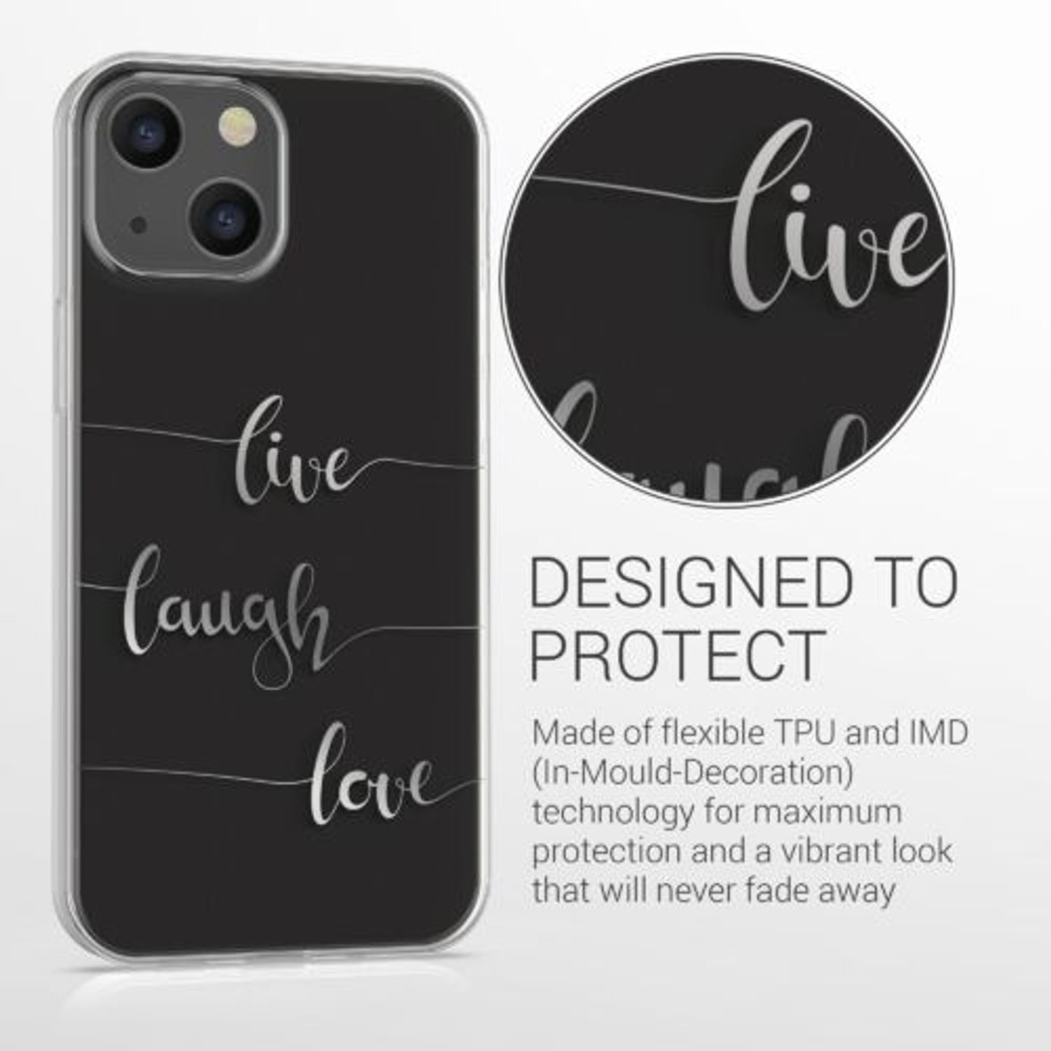 Husa pentru Apple iPhone 13 Mini, Silicon, Transparent, 57142.02, Kwmobile fotografia produsului View 3 L