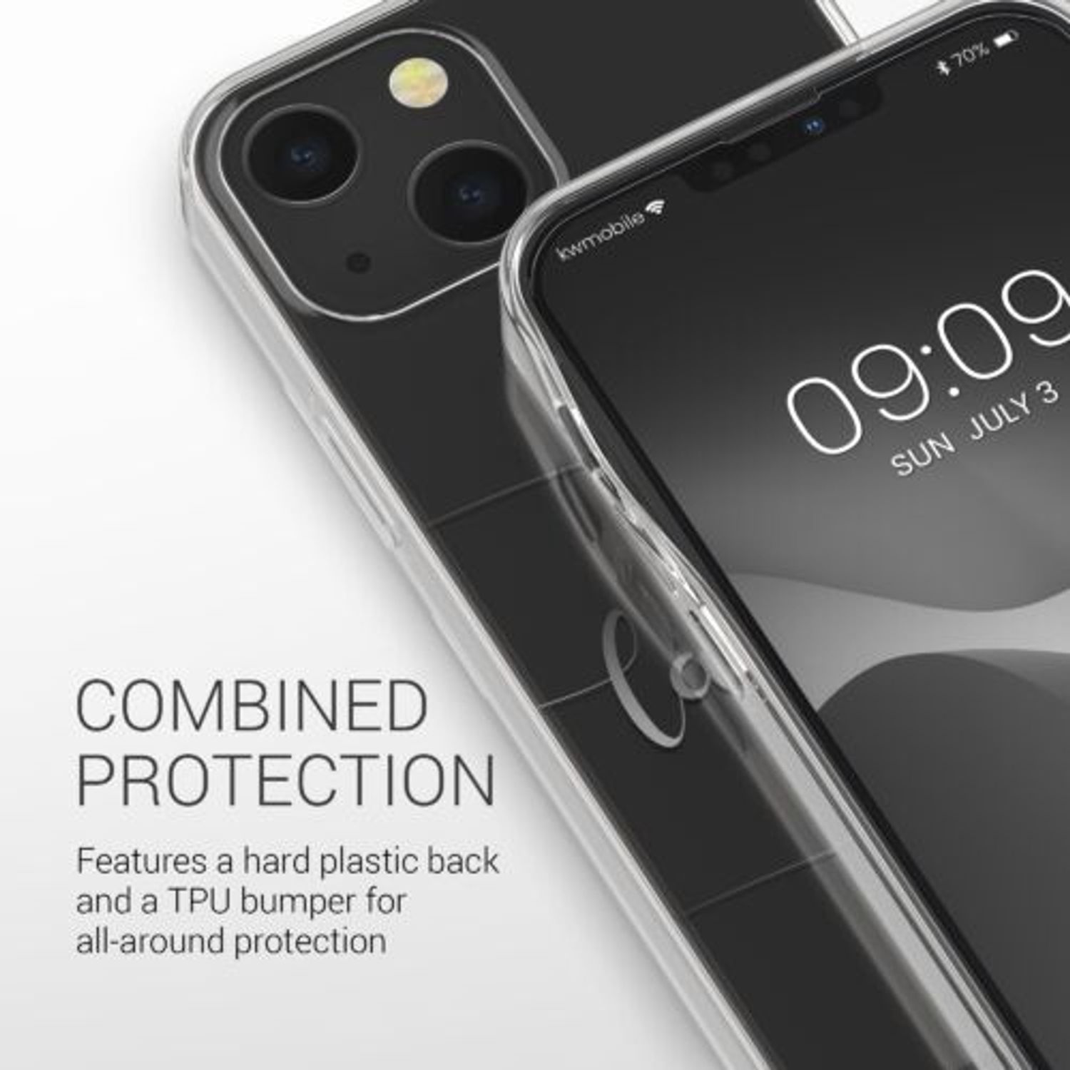 Husa pentru Apple iPhone 13 Mini, Silicon, Transparent, 57142.02, Kwmobile fotografia produsului View 4 L