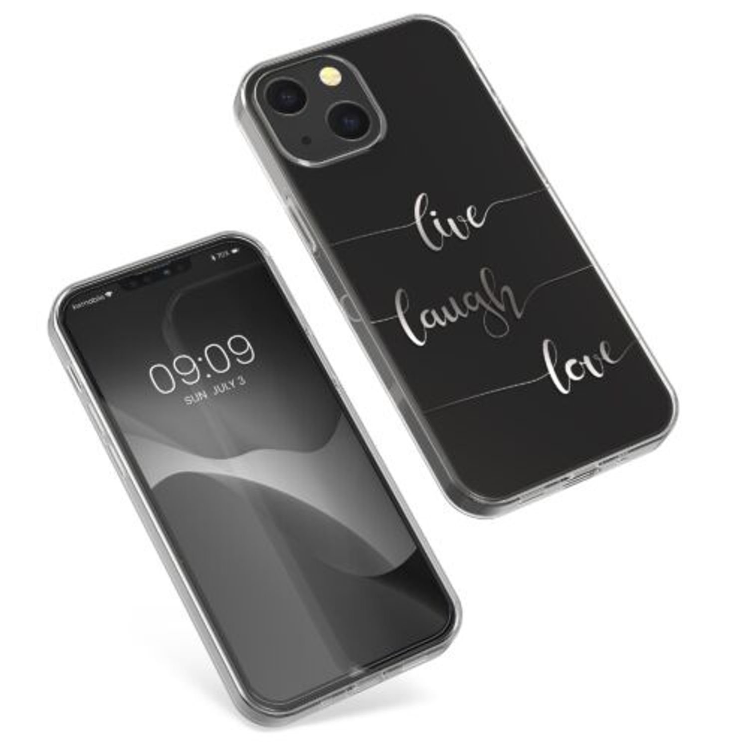 Husa pentru Apple iPhone 13 Mini, Silicon, Transparent, 57142.02, Kwmobile fotografia produsului View 2 L