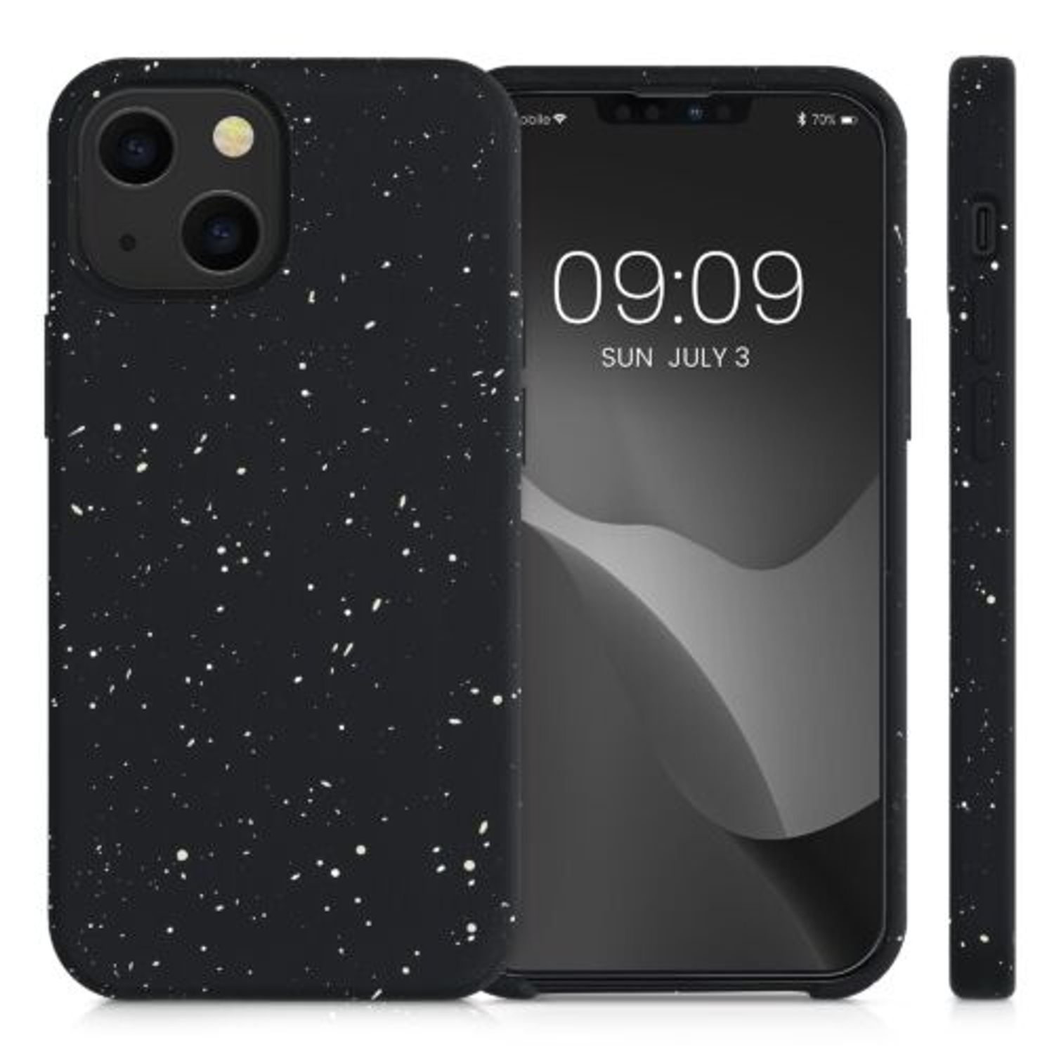 Husa pentru Apple iPhone 13 Mini, Silicon, Negru, 56883.01, Kwmobile fotografia produsului View 2 L