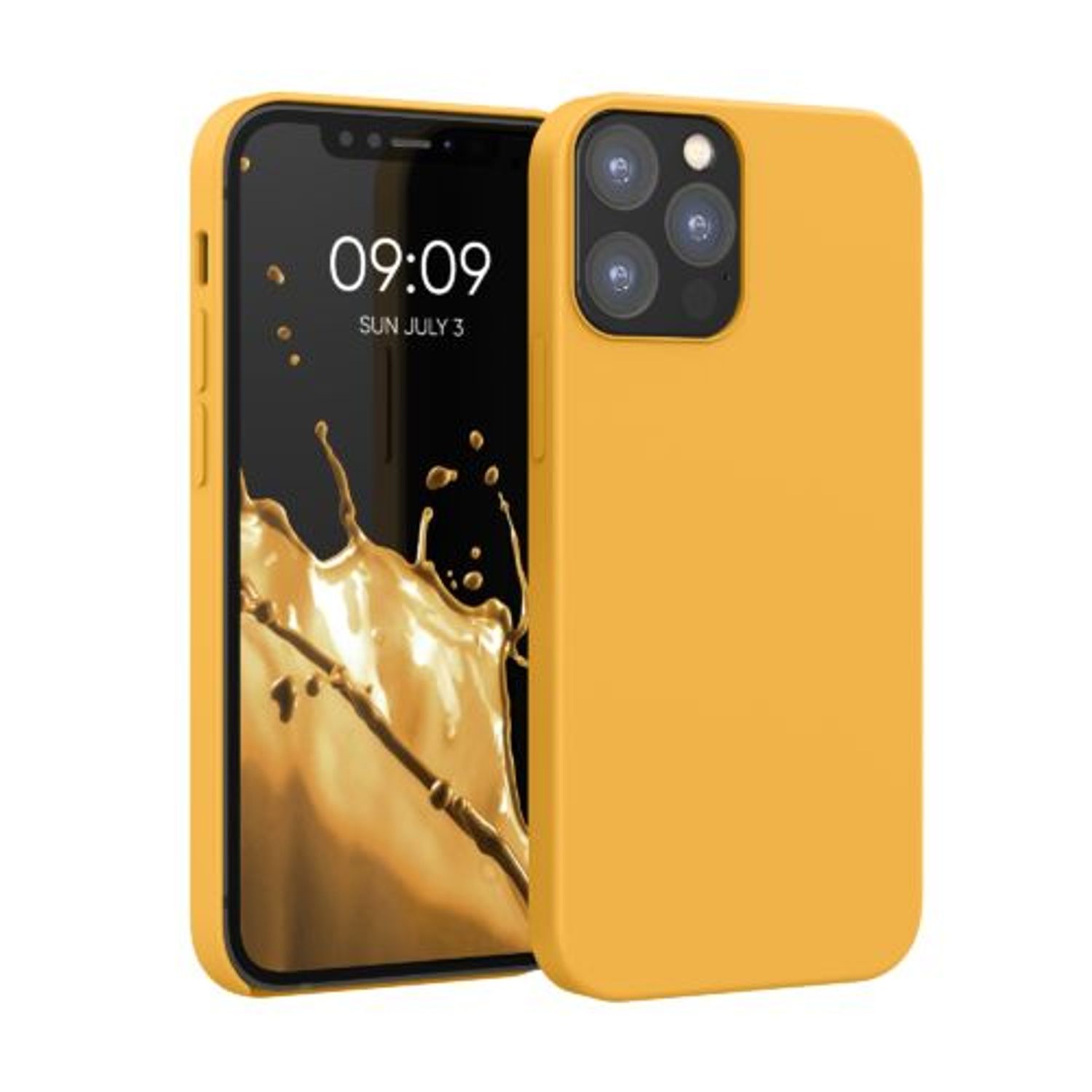 Husa pentru iPhone 12/iPhone 12 Pro, Silicon, Portocaliu, 52641.191 fotografia produsului