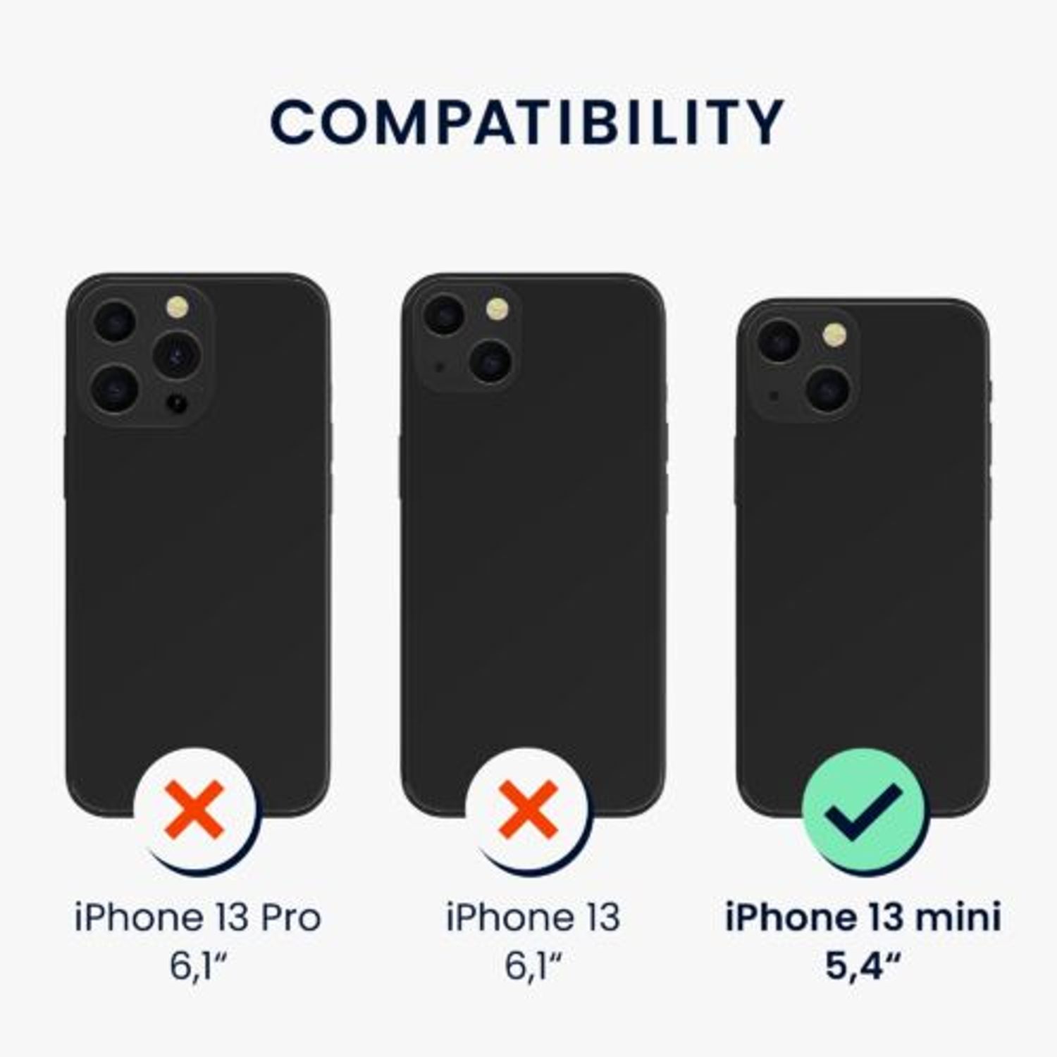 Husa pentru Apple iPhone 13 Mini, Silicon, Multicolor, 56808.01, Kwmobile fotografia produsului View 6 L