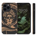 Husa pentru Apple iPhone 13 Pro, Lemn, Negru, 55967.08, Kwmobile fotografia produsului View 2 S