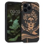 Husa pentru Apple iPhone 13 Pro, Lemn, Negru, 55967.08, Kwmobile fotografia produsului