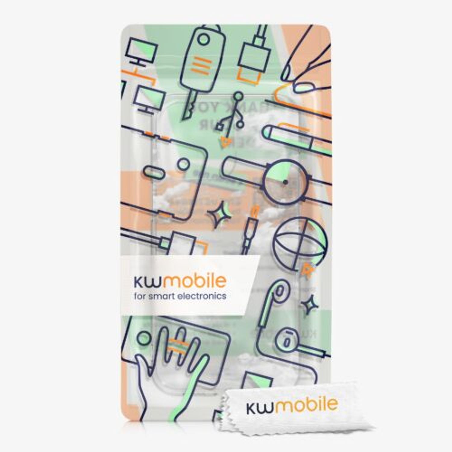 Husa pentru Apple iPhone 13 Pro, Silicon, Alb, 55961.02, Kwmobile fotografia produsului View 7 L