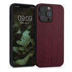 Husa pentru Apple iPhone 13 Pro, Lemn, Rosu, 55968.20, Kwmobile fotografia produsului
