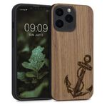 Husa pentru Apple iPhone 13 Pro, Lemn, Maro, 55967.04, Kwmobile fotografia produsului