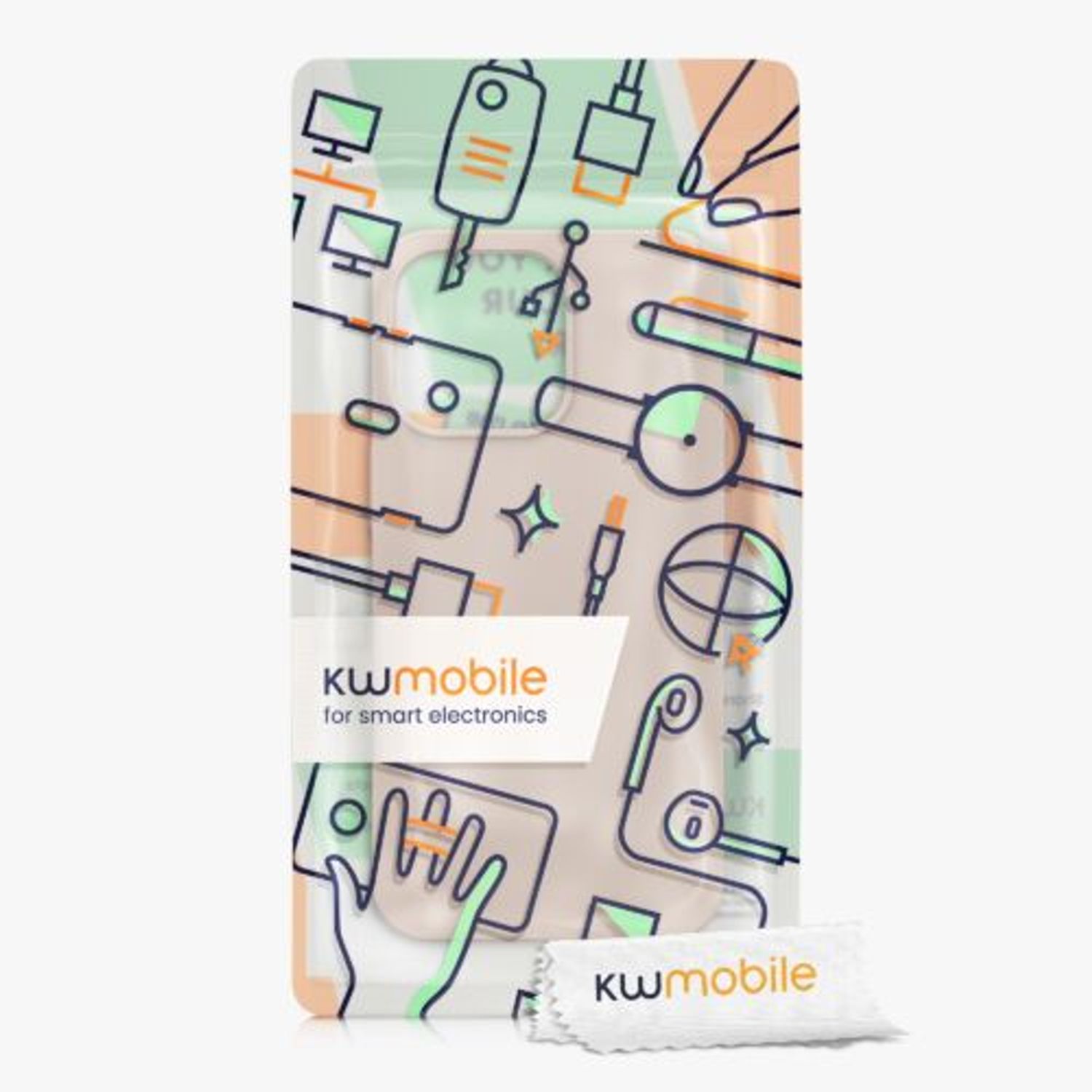 Husa pentru Apple iPhone 13 Pro, Silicon, Crem, 56560.10, Kwmobile fotografia produsului View 7 L