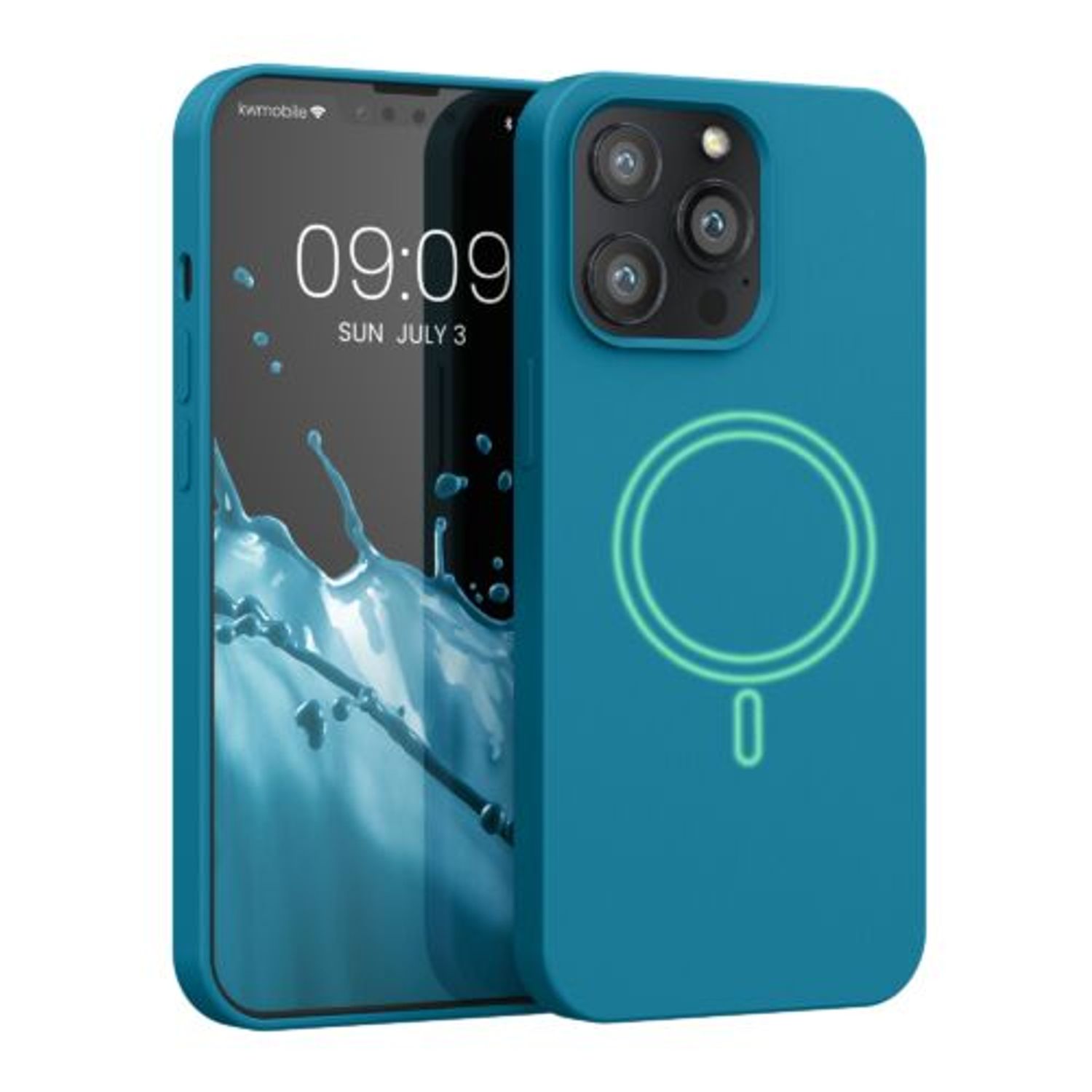 Husa pentru Apple iPhone 13 Pro, Silicon, Albastru, 56560.57, Kwmobile fotografia produsului