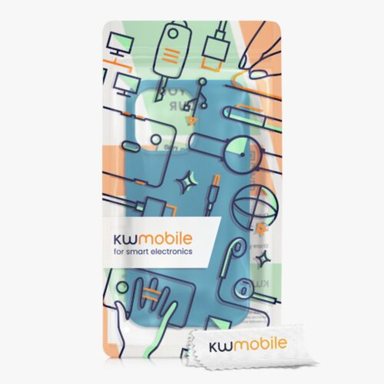 Husa pentru Apple iPhone 13 Pro, Silicon, Albastru, 55880.224, Kwmobile fotografia produsului View 8 L