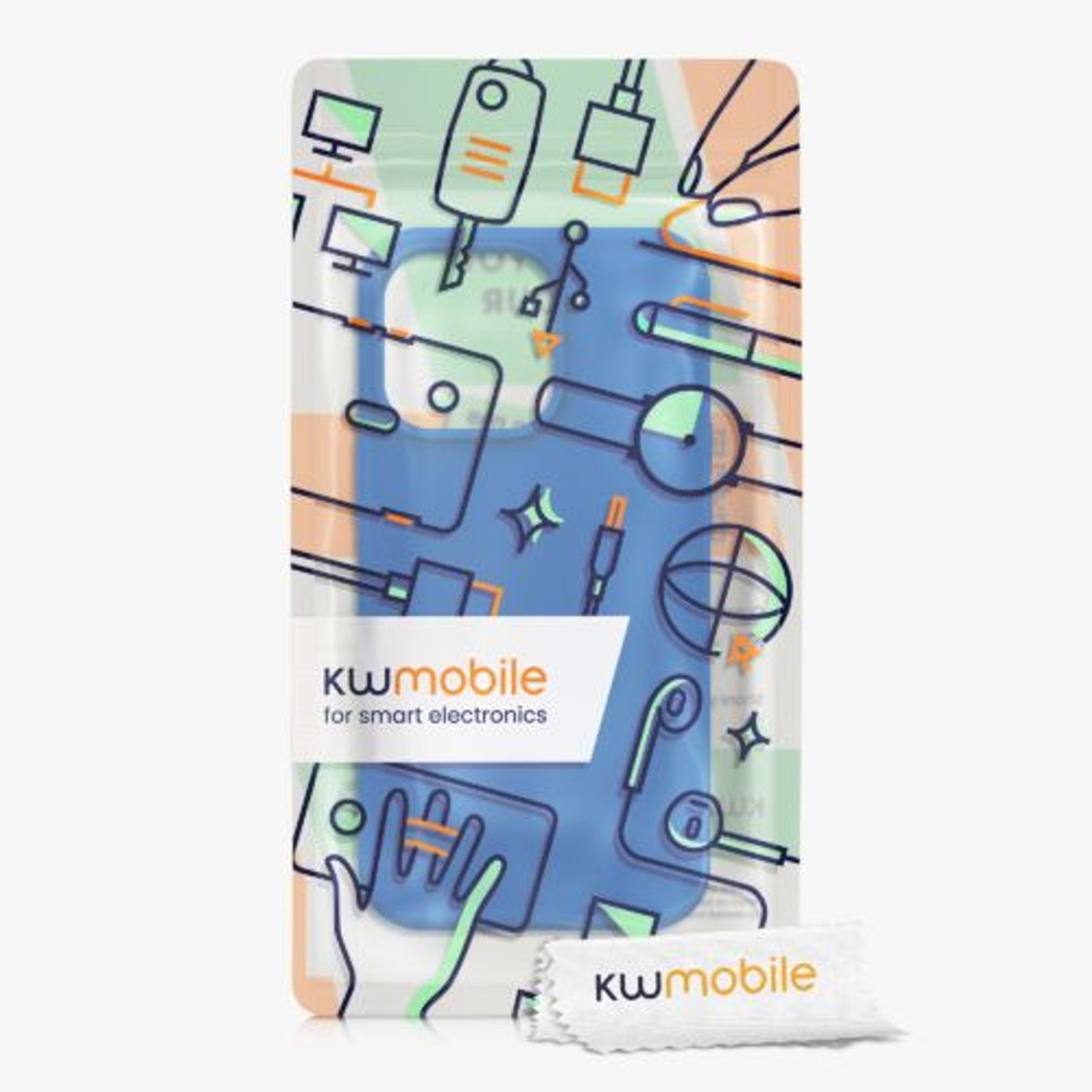 Husa pentru Apple iPhone 13 Pro, Silicon, Albastru, 55880.228, Kwmobile fotografia produsului View 8 L