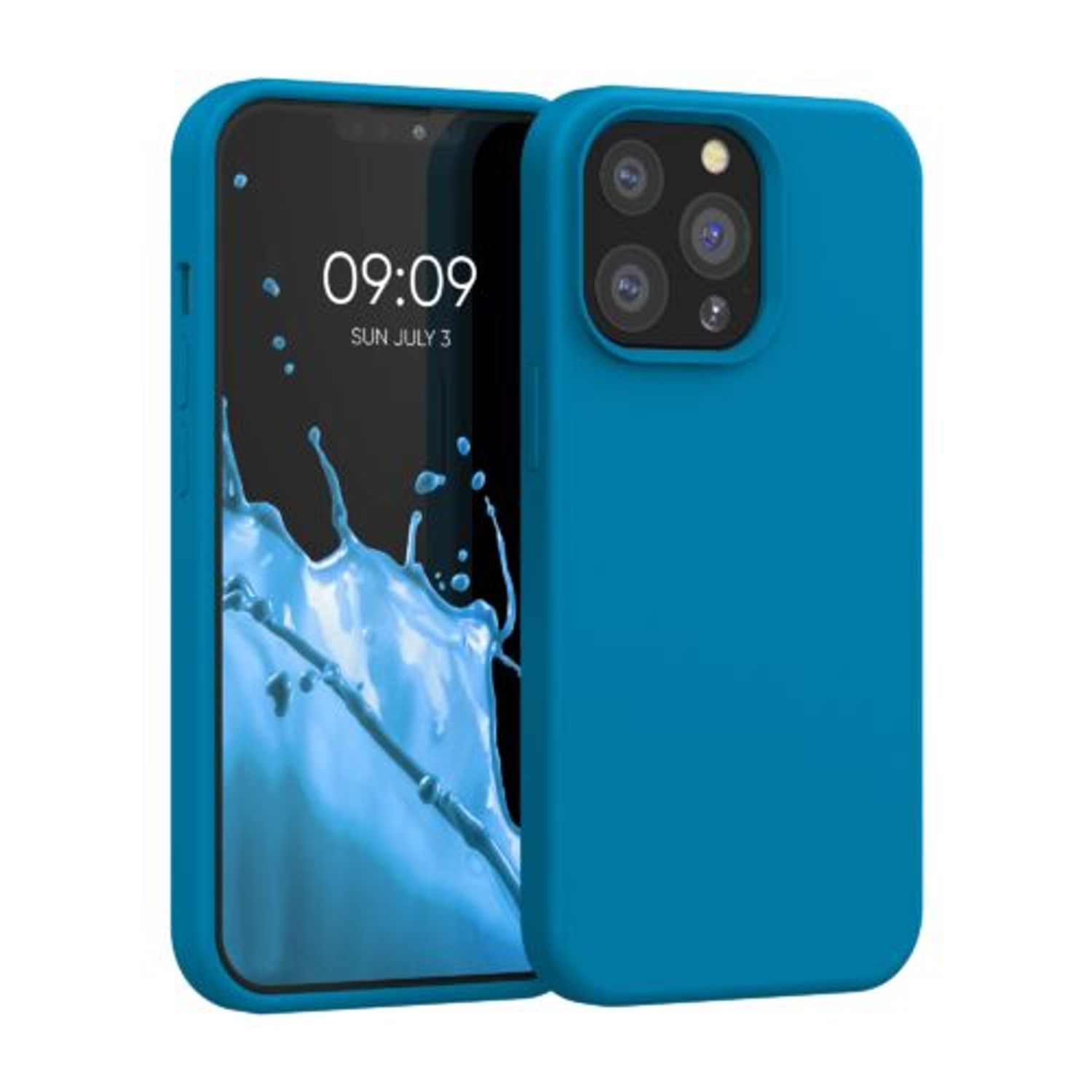 Husa pentru Apple iPhone 13 Pro, Silicon, Albastru, 55880.224, Kwmobile fotografia produsului