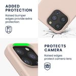 Husa pentru Apple iPhone 13 Pro, Silicon, Crem, 55880.225, Kwmobile fotografia produsului View 4 S