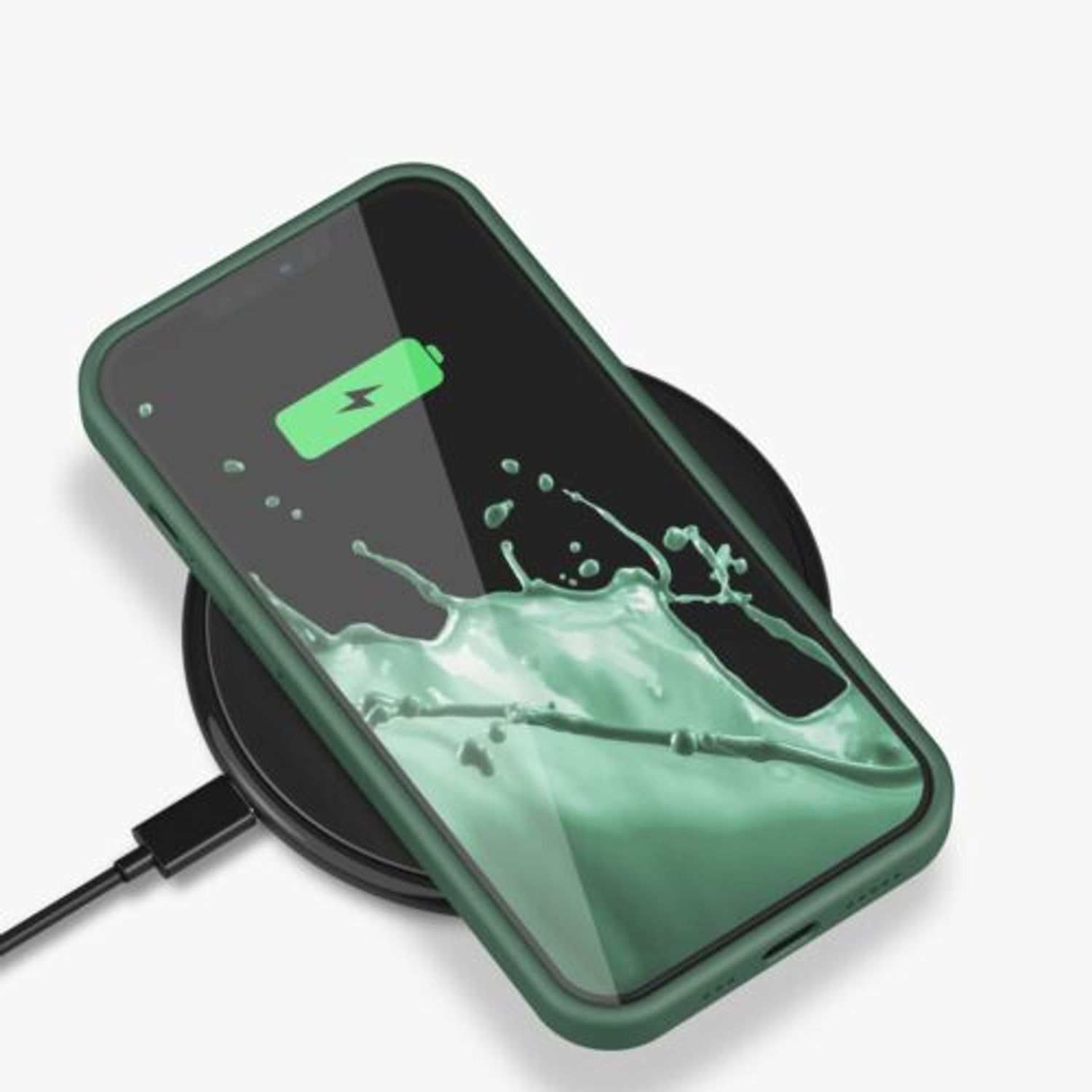 Husa pentru Apple iPhone 13 Pro, Silicon, Verde, 55880.166, Kwmobile fotografia produsului View 7 L
