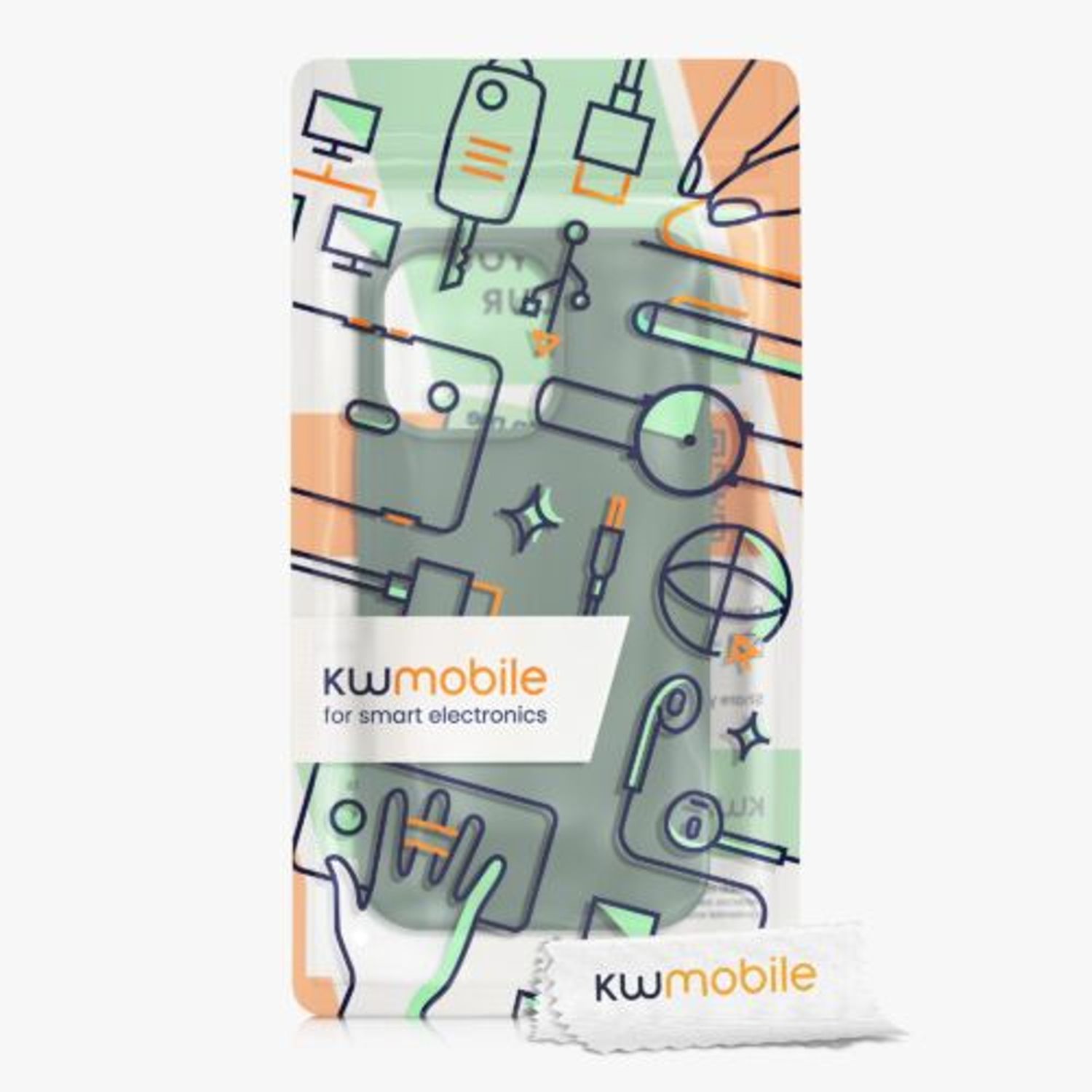 Husa pentru Apple iPhone 13 Pro, Silicon, Verde, 55880.166, Kwmobile fotografia produsului View 9 L