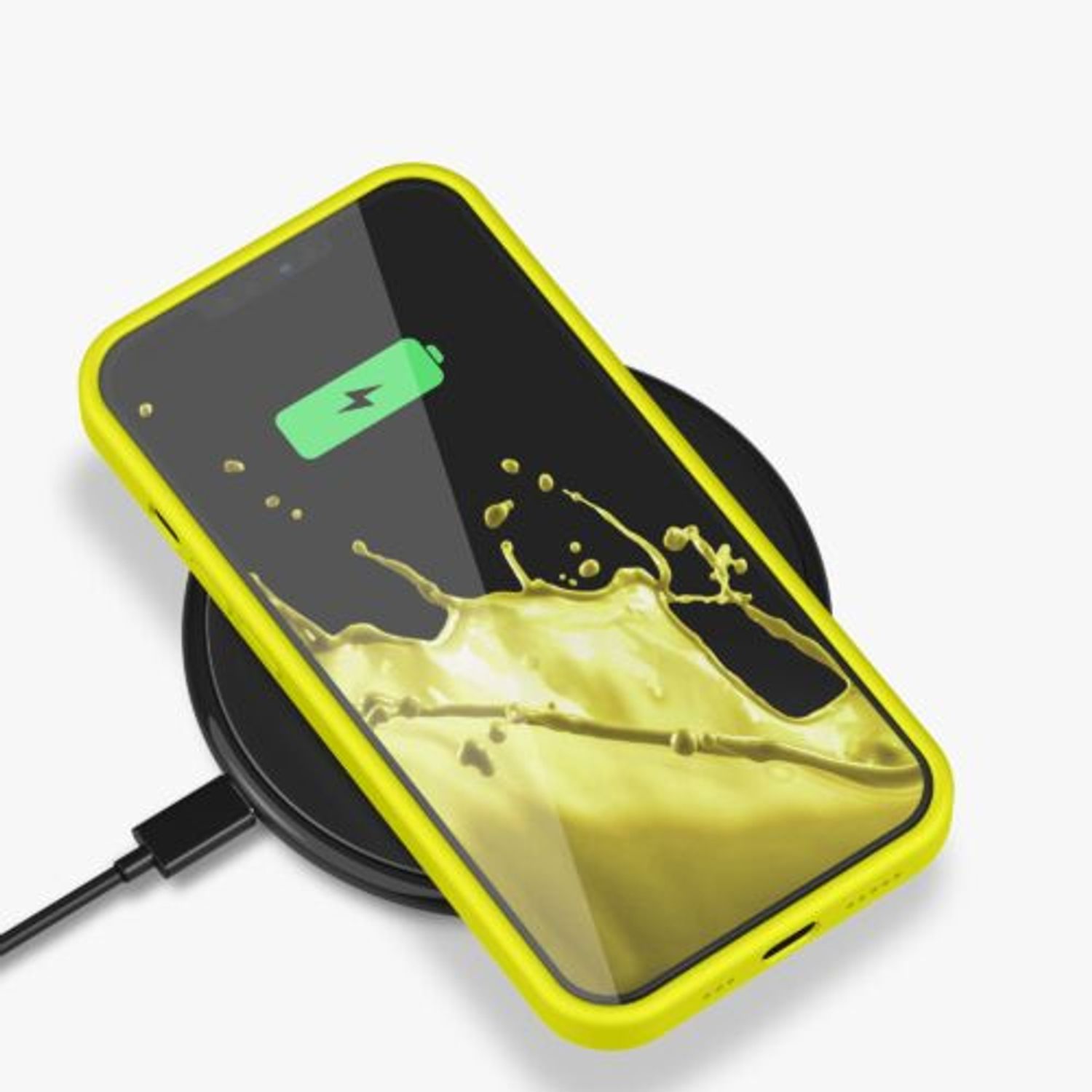 Husa pentru Apple iPhone 13 Pro, Silicon, Galben, 55880.149, Kwmobile fotografia produsului View 7 L