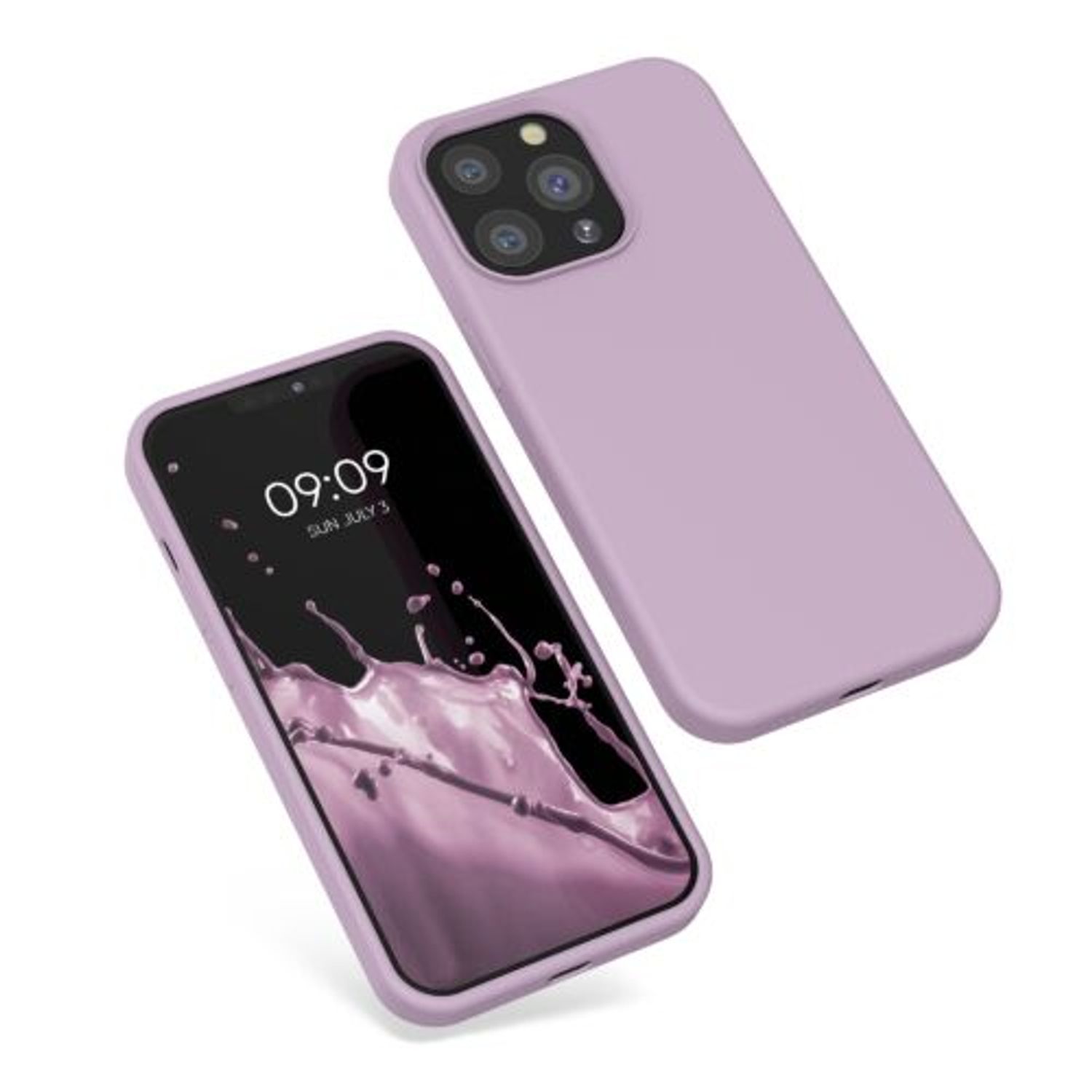 Husa pentru Apple iPhone 13 Pro, Silicon, Mov, 55880.140, Kwmobile fotografia produsului View 2 L