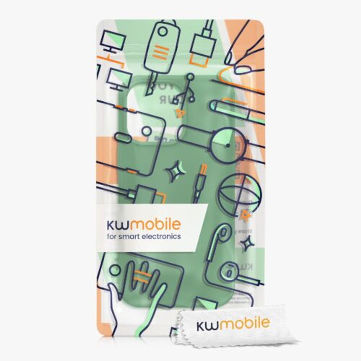 Husa pentru Apple iPhone 13 Pro, Silicon, Verde, 55880.227, Kwmobile fotografia produsului View 9 L