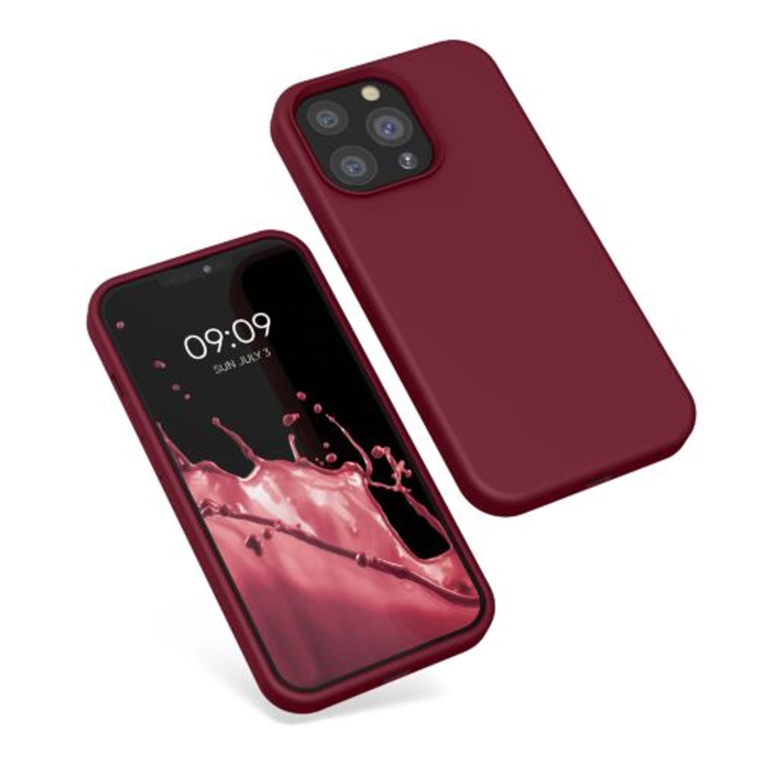 Husa pentru Apple iPhone 13 Pro, Silicon, Rosu, 55880.209, Kwmobile fotografia produsului View 9 L