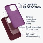 Husa pentru Apple iPhone 13 Pro, Silicon, Violet, 55880.190, Kwmobile fotografia produsului View 3 S