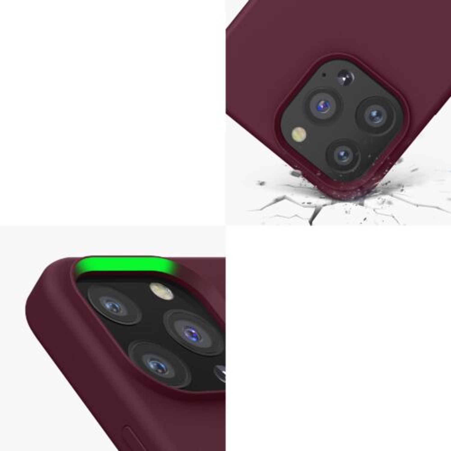 Husa pentru Apple iPhone 13 Pro, Silicon, Violet, 55880.190, Kwmobile fotografia produsului View 9 L