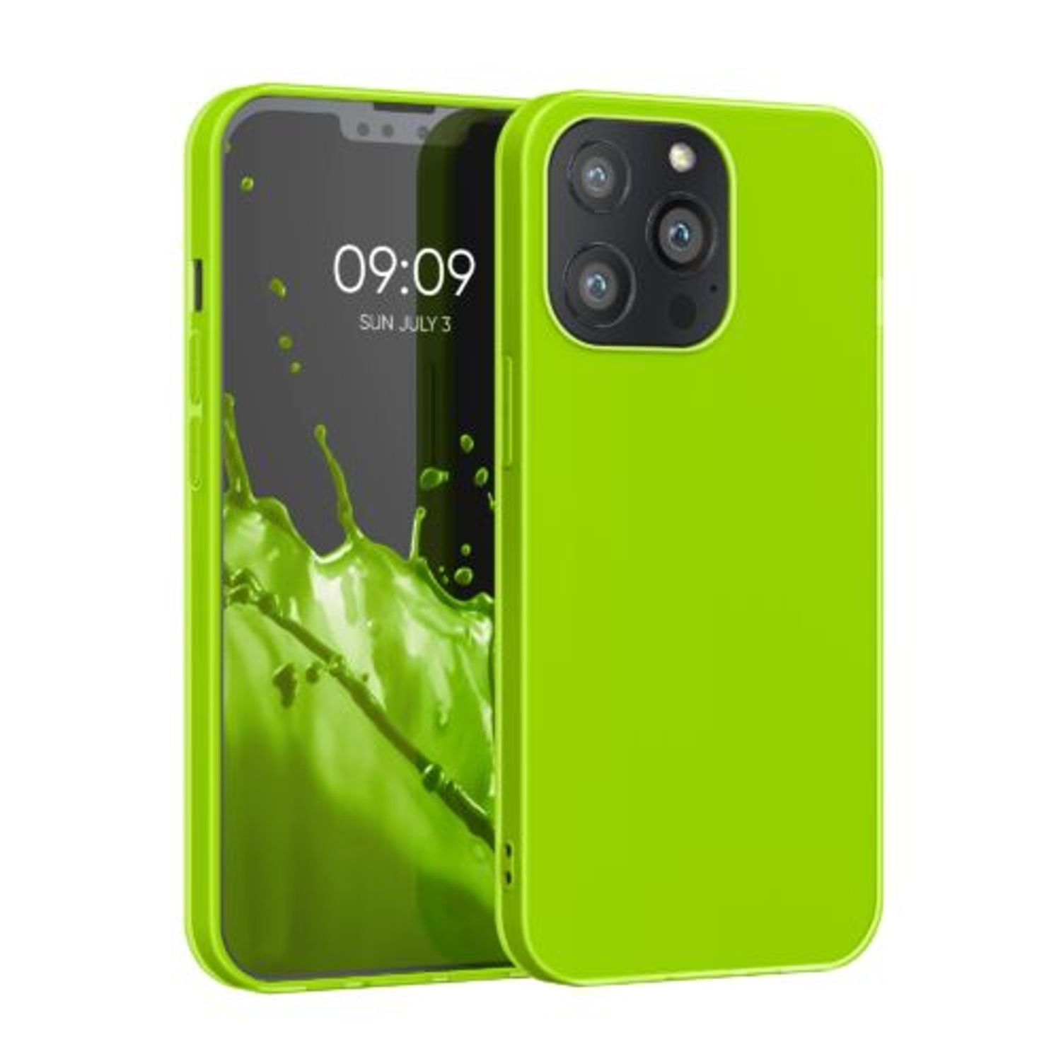 Husa pentru Apple iPhone 13 Pro, Silicon, Verde, 55957.75, Kwmobile fotografia produsului
