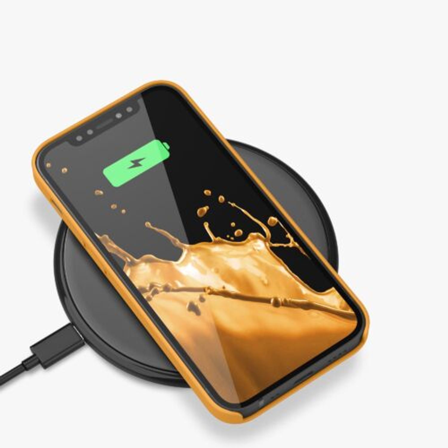 Husa pentru iPhone 12/iPhone 12 Pro, Silicon, Galben, 52641.217 fotografia produsului View 11 L