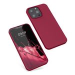 Husa pentru Apple iPhone 13 Pro, Silicon, Rosu, 55962.229, Kwmobile fotografia produsului View 2 S