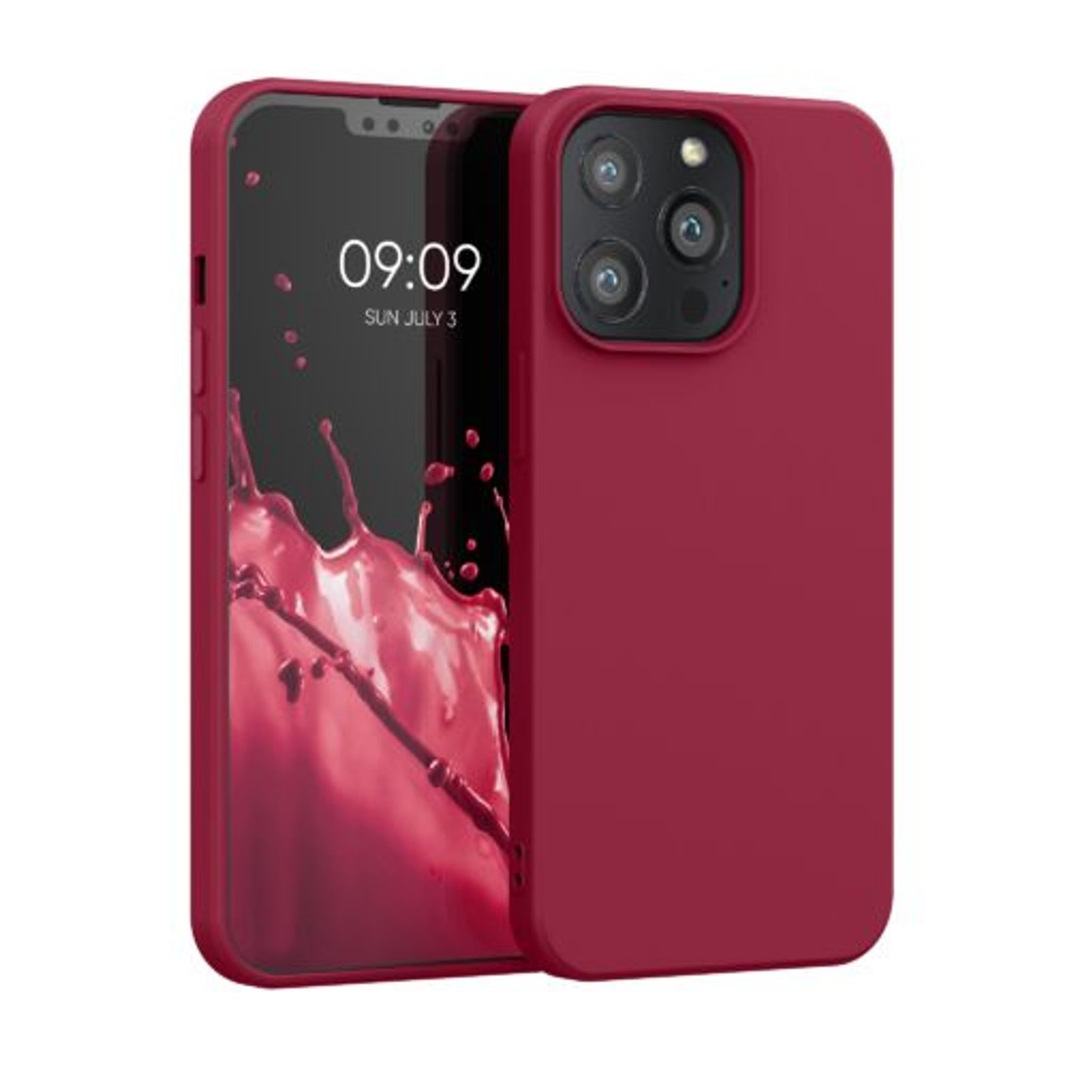 Husa pentru Apple iPhone 13 Pro, Silicon, Rosu, 55962.229, Kwmobile fotografia produsului