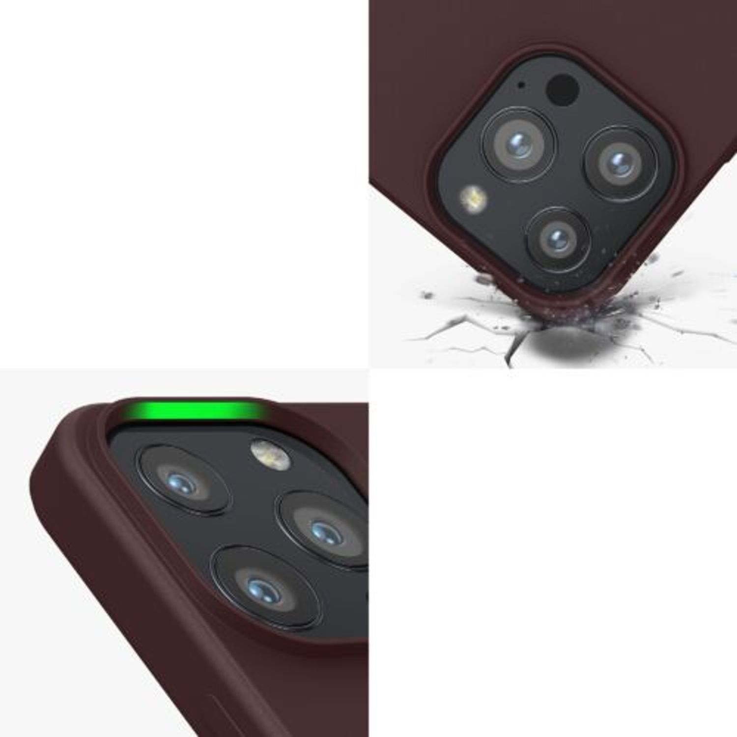 Husa pentru Apple iPhone 13 Pro, Silicon, Violet, 55962.190, Kwmobile fotografia produsului View 9 L