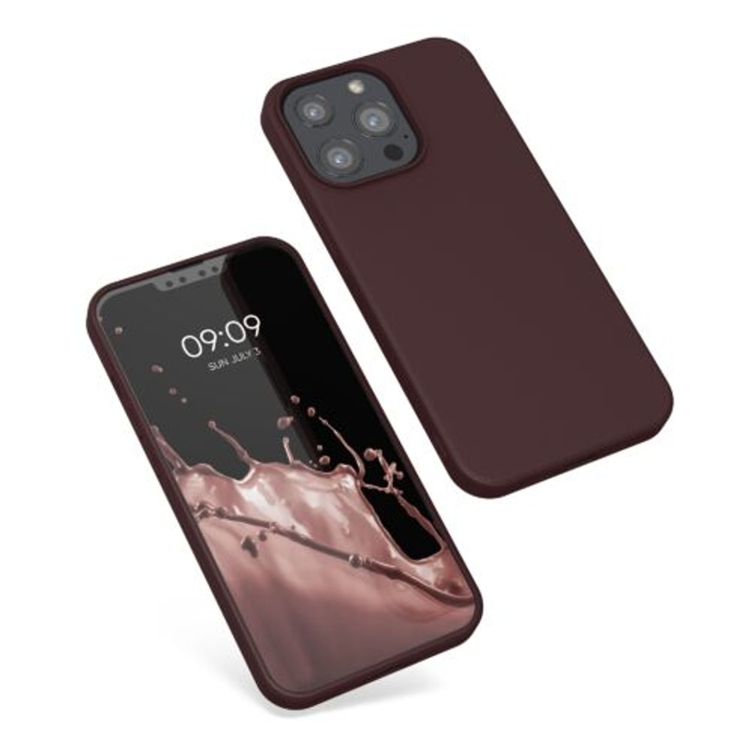 Husa pentru Apple iPhone 13 Pro, Silicon, Violet, 55962.190, Kwmobile fotografia produsului View 2 L