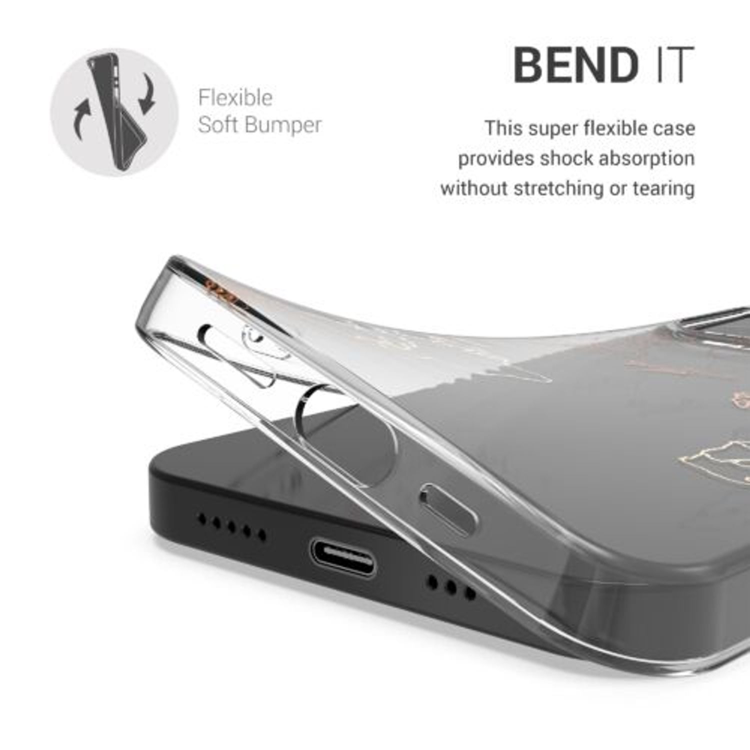 Husa pentru Apple iPhone 13 Pro, Silicon, Transparent, 57144.02, Kwmobile fotografia produsului View 13 L