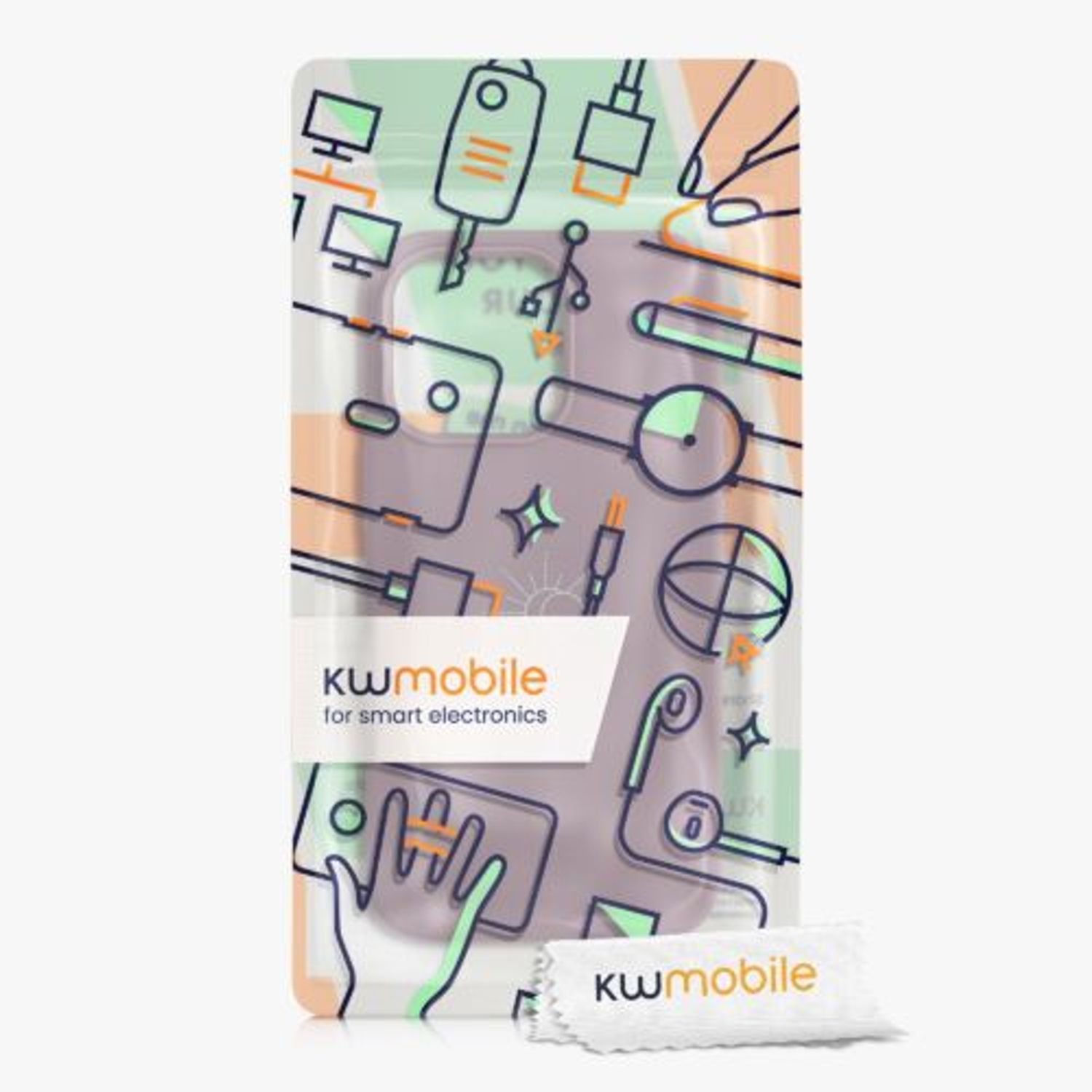 Husa pentru Apple iPhone 13 Pro, Silicon, Mov, 56447.02, Kwmobile fotografia produsului View 7 L