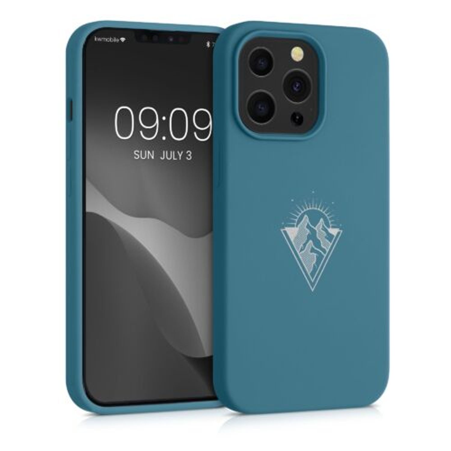 Husa pentru Apple iPhone 13 Pro, Silicon, Verde, 56447.01, Kwmobile fotografia produsului