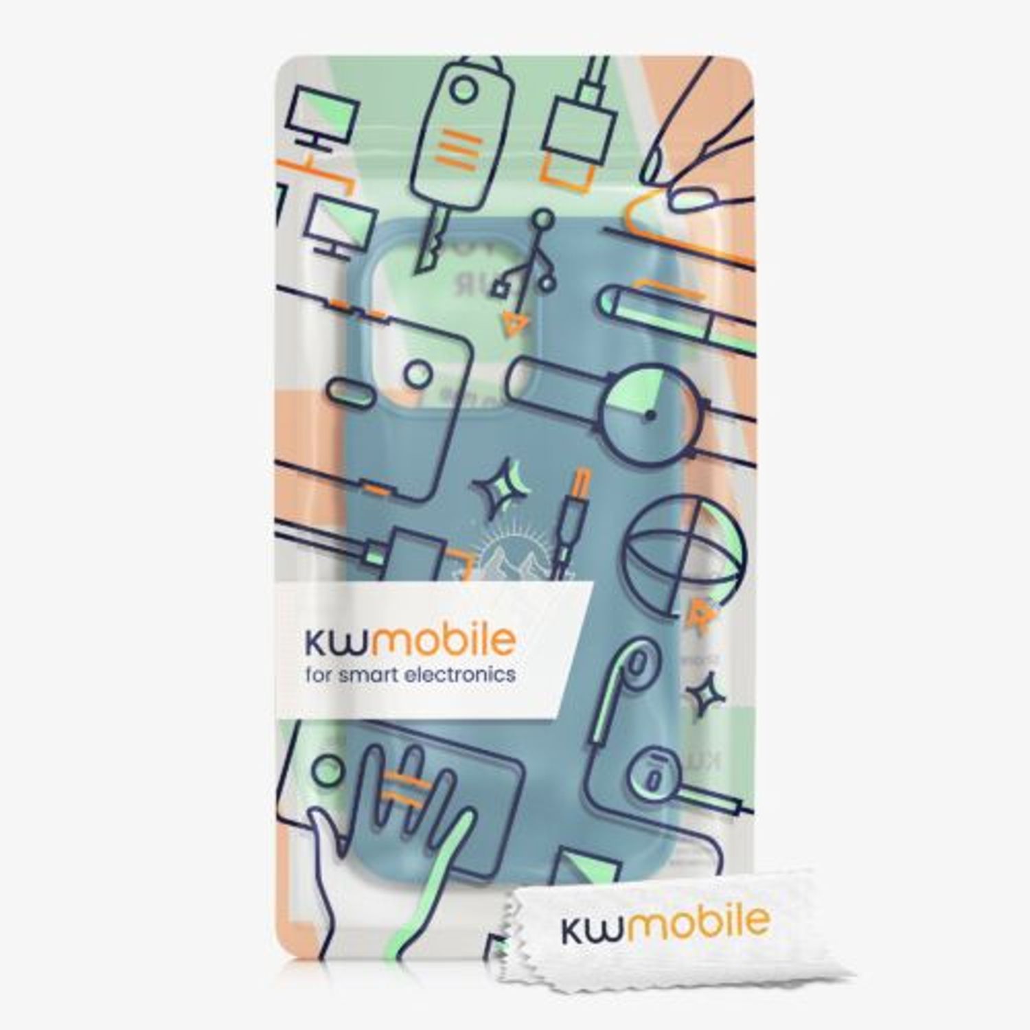 Husa pentru Apple iPhone 13 Pro, Silicon, Verde, 56447.01, Kwmobile fotografia produsului View 7 L