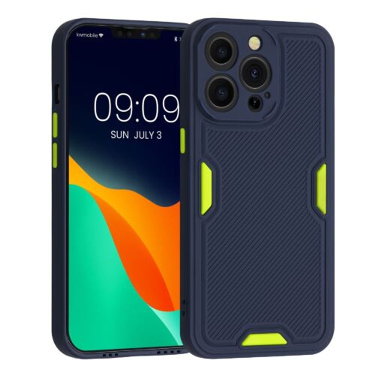 Husa pentru Apple iPhone 13 Pro, Silicon, Albastru, 56702.17, Kwmobile fotografia produsului