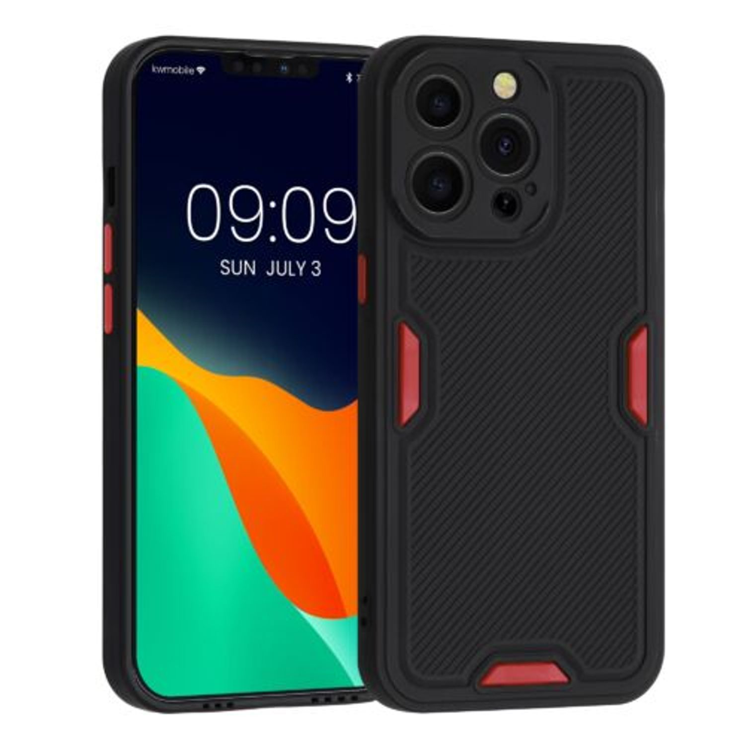 Husa pentru Apple iPhone 13 Pro, Silicon, Negru, 56702.01, Kwmobile fotografia produsului