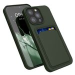 Husa pentru Apple iPhone 13 Pro, Silicon, Verde, 55969.80, Kwmobile fotografia produsului