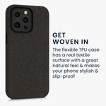 Husa pentru Apple iPhone 13 Pro, Textil, Gri, 56772.19, Kwmobile fotografia produsului View 5 S