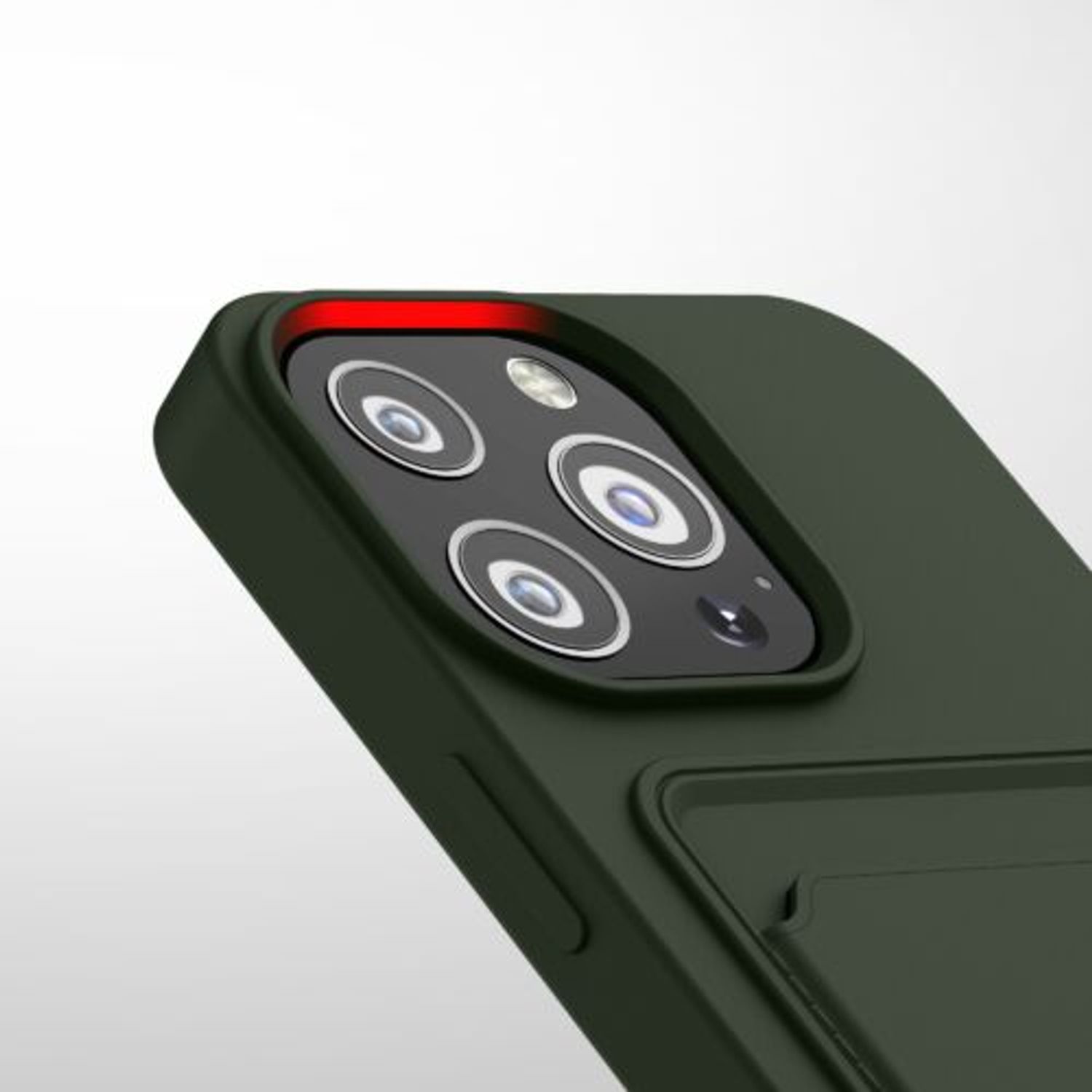 Husa pentru Apple iPhone 13 Pro, Silicon, Verde, 55969.80, Kwmobile fotografia produsului View 8 L