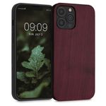 Husa pentru Apple iPhone 13 Pro Max, Lemn, Rosu, 55981.20, Kwmobile fotografia produsului