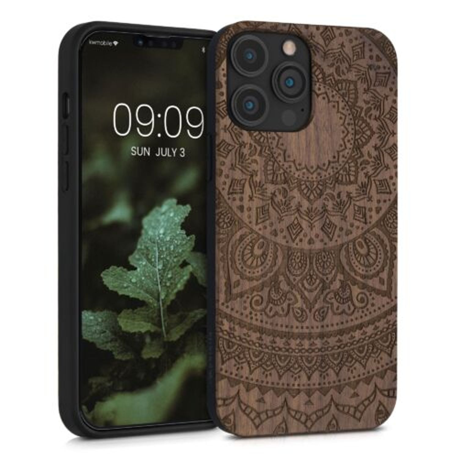 Husa pentru Apple iPhone 13 Pro Max, Lemn, Maro, 55980.07, Kwmobile fotografia produsului